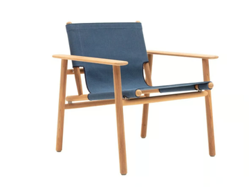 CORDOBA OUTDOOR - Garden armchair in solid wood and fabric by B&B Italia Outdoor - view 2
